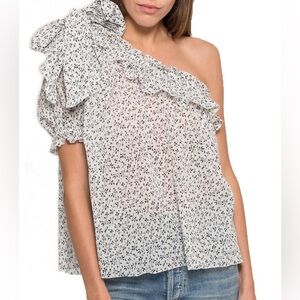 Ulla Johnson Alena One Shoulder Blouse